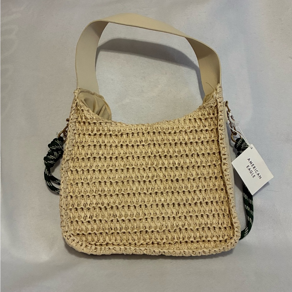 American Eagle Outfitters Tan Woven Shoulder Bag
